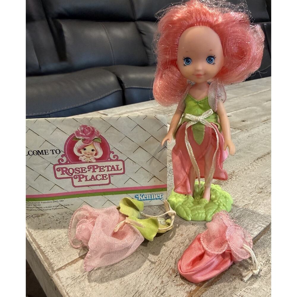 Vintage Rose-Petal Place Doll 1984 Kenner With Accessories Rose Petal